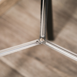 Portland Black Industrial Adjustable Tripod Floor Lamp - Size: 63 x 63 x 155cm - Silver - Wilko - thumbnail 4
