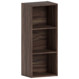 VIDA DESIGNS Oxford 3 Cube Walnut Bookcase - Size: 3 Shelf - Brown - Wilko - thumbnail 3