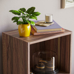 VIDA DESIGNS Oxford 3 Cube Walnut Bookcase - Size: 3 Shelf - Brown - Wilko - thumbnail 6