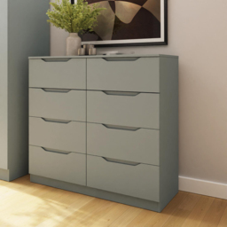FWStyle Luno 8 Drawer Green Modern Wide Chest of Drawers - Wilko - thumbnail 7