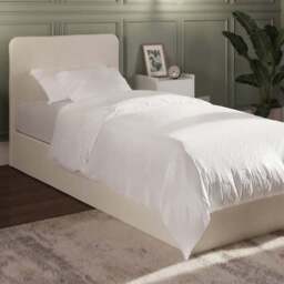 GFW Chiswick Single Natural Ottoman Bed with SC Pocket Sprung Mattress - Cream - Wilko - thumbnail 1