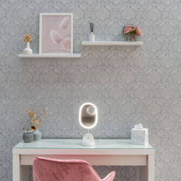 ValueLights White LED Make Up Mirror with Wireless Phone Charging - Size: 39.5 x 13 x 17cm - Wilko - thumbnail 7