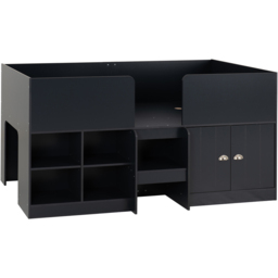Seconique Orlando Single Sleeper Dark Grey Low Sleeper Bed with Storage - Wilko - thumbnail 4