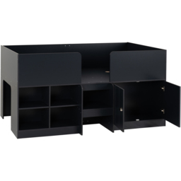 Seconique Orlando Single Sleeper Dark Grey Low Sleeper Bed with Storage - Wilko - thumbnail 5