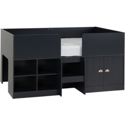 Seconique Orlando Single Sleeper Dark Grey Low Sleeper Bed with Storage - Wilko - thumbnail 3
