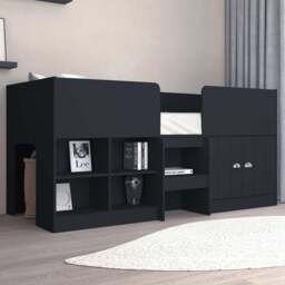 Seconique Orlando Single Sleeper Dark Grey Low Sleeper Bed with Storage - Wilko - thumbnail 1