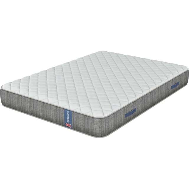 Aspire Double Pocket Memory Foam Tension Relieving Mattress - White - Wilko - image 1