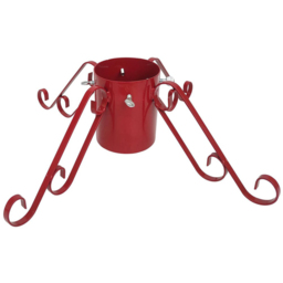 Red Steel Christmas Tree Stand 5 inch - Size: 58 x 17 x 58cm - Wilko - thumbnail 1