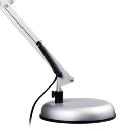 Premier Housewares Studio Silver Grey Desk Lamp - Size: 17 x 21 x 60cm - Wilko - thumbnail 5