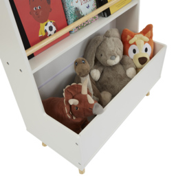 Liberty House Toys 3 Shelf Kids Bookcase - Size: 32 x 68 x 90cm - White - Wilko - thumbnail 5