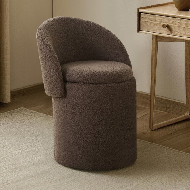 Rosie 3 in 1 Storage Stool Brown - Wilko - image 1