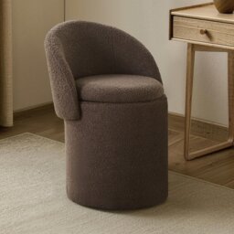 Rosie 3 in 1 Storage Stool Brown - Wilko