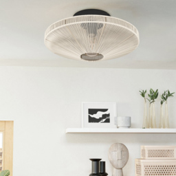 EGLO Midsumer Timeless Fabric Ceiling Light - Size: 17.5 x 38 x 17.5cm - Black - Wilko - thumbnail 3