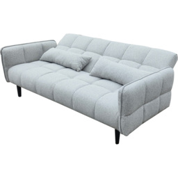 DS Living Bello 2 Seater Silver Fabric Sofa Bed - Wilko - thumbnail 6