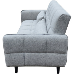 DS Living Bello 2 Seater Silver Fabric Sofa Bed - Wilko - thumbnail 5