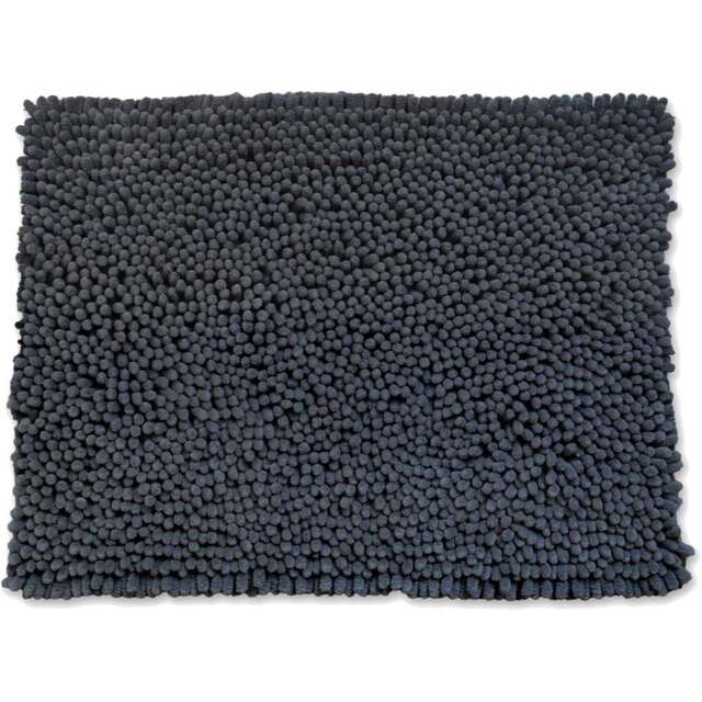 Allure Bath Fashions Jumbo Luxury Charcoal Grey Deep Pile Non-Slip Bobble Bath Mat 50 x 70cm - Wilko - image 1