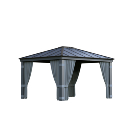 Palram Canopia Dallas 3.6 x 4.2m Gazebo Curtain 4 Pack - Size: 0.1 x 409 x 212cm - Grey - Wilko - thumbnail 3
