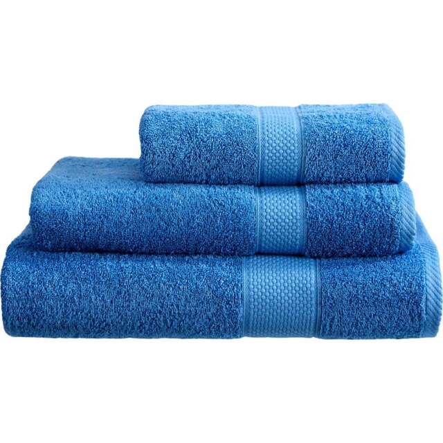 Imperial Hotel Quality Cobalt Combed Cotton Turkish Bath Mat - Size: 50 x 80 x 4cm - Blue - Wilko - image 1