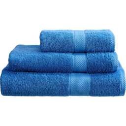 Imperial Hotel Quality Cobalt Combed Cotton Turkish Bath Mat - Size: 50 x 80 x 4cm - Blue - Wilko