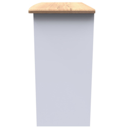 Crowndale Victoria 3 Drawer White Ash and Oak Computer Desk - Size: 41.5 x 95 x 79.5cm - Wilko - thumbnail 4