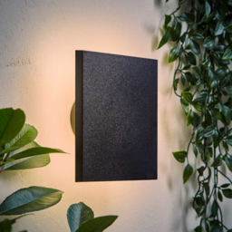 ValueLights Chad Matte Black Backlit Circle LED Outdoor Wall Light - Size: 5.8 x 15 x 15cm - Wilko - thumbnail 3