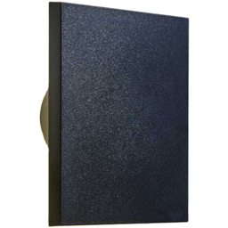 ValueLights Chad Matte Black Backlit Circle LED Outdoor Wall Light - Size: 5.8 x 15 x 15cm - Wilko