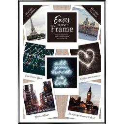 Easy To Use Frame - Black/28 x 20 inch - Wilko - thumbnail 1