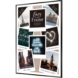 Easy To Use Frame - Black/28 x 20 inch - Wilko - thumbnail 3