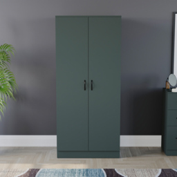 Vida Designs Riano 2 Door Green Wardrobe - Wilko - thumbnail 4