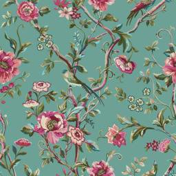 furn. Vintage Chinoiserie Double Jade Duvet Set - Green - Wilko - thumbnail 5