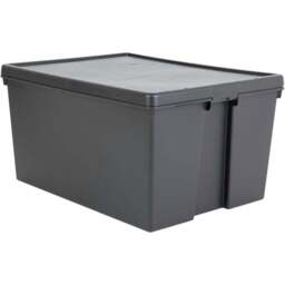 Wham 150L Black Bam Storage Box with Lid 2 Pack - Wilko - thumbnail 5