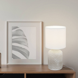 EGLO Bellariva Grey and White Table Lamp - Size: 15.0 x 15.0 x 32.0cm - Wilko - thumbnail 5