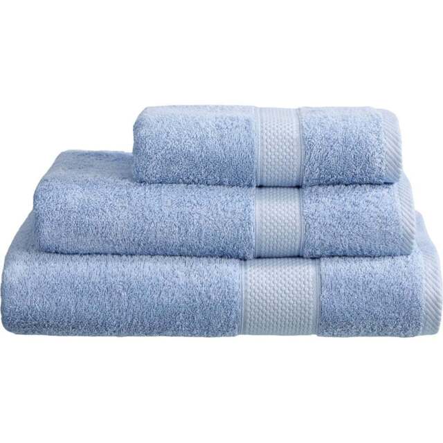 Imperial Hotel Quality Light Blue Combed Cotton Turkish Bath Mat - Size: 50 x 80 x 4cm - Wilko - image 1