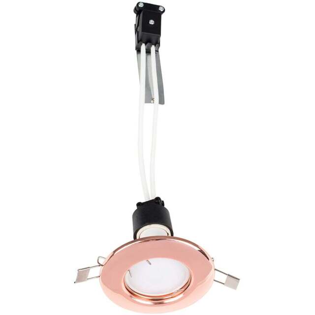 ValueLights Copper Warm White LED Ceiling Downlight 10 Pack - Orange - Wilko - image 1