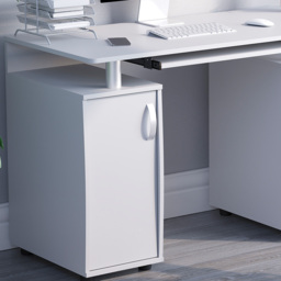 Vida Designs Otley 3 Drawer Computer Desk White - Size: 74 x 120 x 55cm - Wilko - thumbnail 5