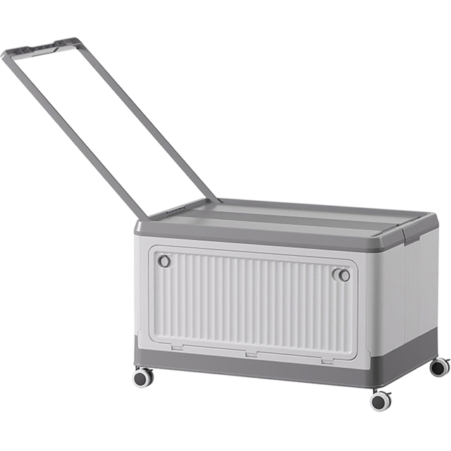 Living and Home 3 Way Access Grey Plastic Storage Box with Wheels 54 x 36cm - Size: 33.5 x 54 x 36cm - Wilko - image 1