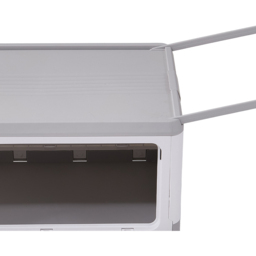 Living and Home 3 Way Access Grey Plastic Storage Box with Wheels 54 x 36cm - Size: 33.5 x 54 x 36cm - Wilko - thumbnail 4