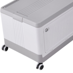 Living and Home 3 Way Access Grey Plastic Storage Box with Wheels 54 x 36cm - Size: 33.5 x 54 x 36cm - Wilko - thumbnail 5