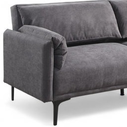 OAT Home Padstow 3 Seater Charcoal Grey Click Clack Sofa Bed - Wilko - thumbnail 3