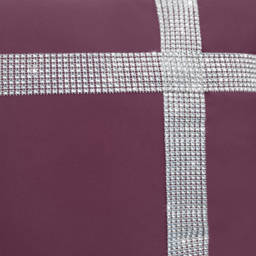Velosso Diamante Cross Plum Filled Cushion 43 x 43cm 2 Pack - Purple - Wilko - thumbnail 3
