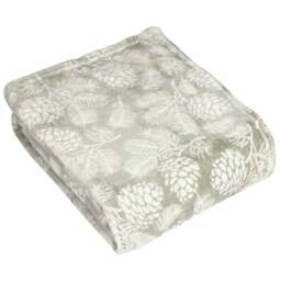 furn. Irwin Stone Woodland Fleece Throw 140 x 180cm - Size: 180 x 140cm - Multi - Wilko - thumbnail 1