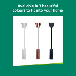 Sylvania Sylpendant Copper Ceiling Pendant Light - Size: 165 x 7.4 x 7.4cm - Gold - Wilko - thumbnail 6