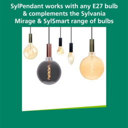 Sylvania Sylpendant Copper Ceiling Pendant Light - Size: 165 x 7.4 x 7.4cm - Gold - Wilko - thumbnail 5
