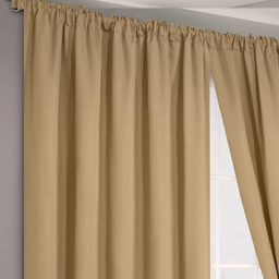 Velosso Verona Latte Tape Top Curtains 168 x 137cm - Size: W 168 x D 137cm - Cream - Wilko - thumbnail 3