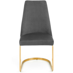 Julian Bowen Vittoria Cantilever Set of 2 Grey Dining Chairs - Wilko - thumbnail 4