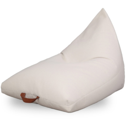 Kaikoo Boucle Triangle Bean Bag with PVC Handle - Cream - Wilko - thumbnail 4