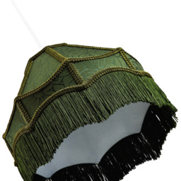 Happy Homewares Victorian Style Empire Forest Green Fabric with Tassels Pendant Shade - Size: 19 x 30 x 30cm - Wilko - thumbnail 6