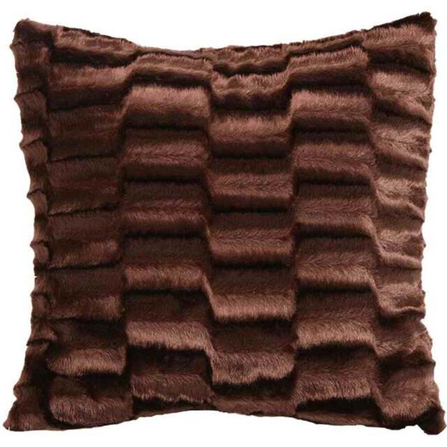 Intimates Solace Chocolate Filled Cushion 43 x 43cm 2 Pack - Brown - Wilko - image 1