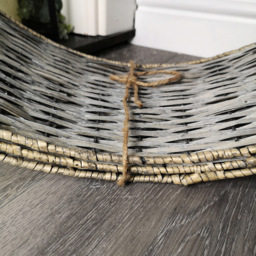 Samuel Alexander KD Medium Natural Willow Wicker Rattan Christmas Tree Skirt 25 x 58cm - Size: 40 x 58 x 58cm - Brown - Wilko - thumbnail 6