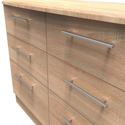 Crowndale Sherwood 6 Drawer Bardolino Oak Wide Midi Chest of Drawers - Brown - Wilko - thumbnail 6